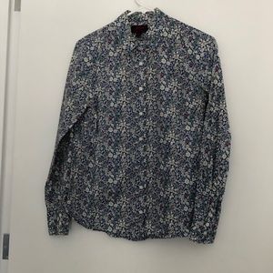 J. Crew Liberty print floral "Perfect Shirt" Size 4
